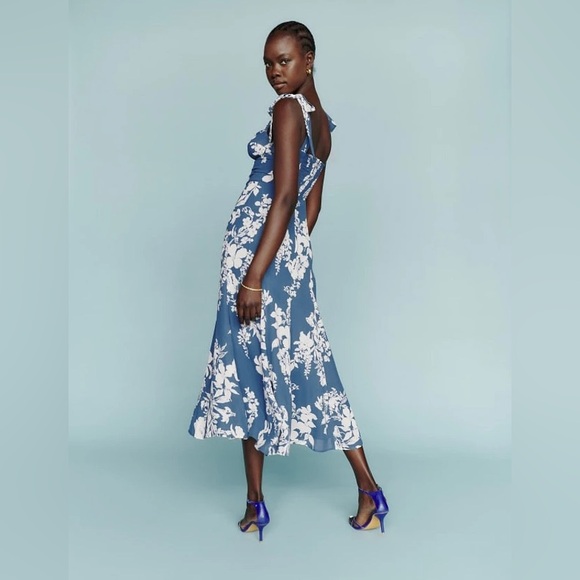 Reformation Nadira Dress Cyanotype 2 - Picture 2 of 8